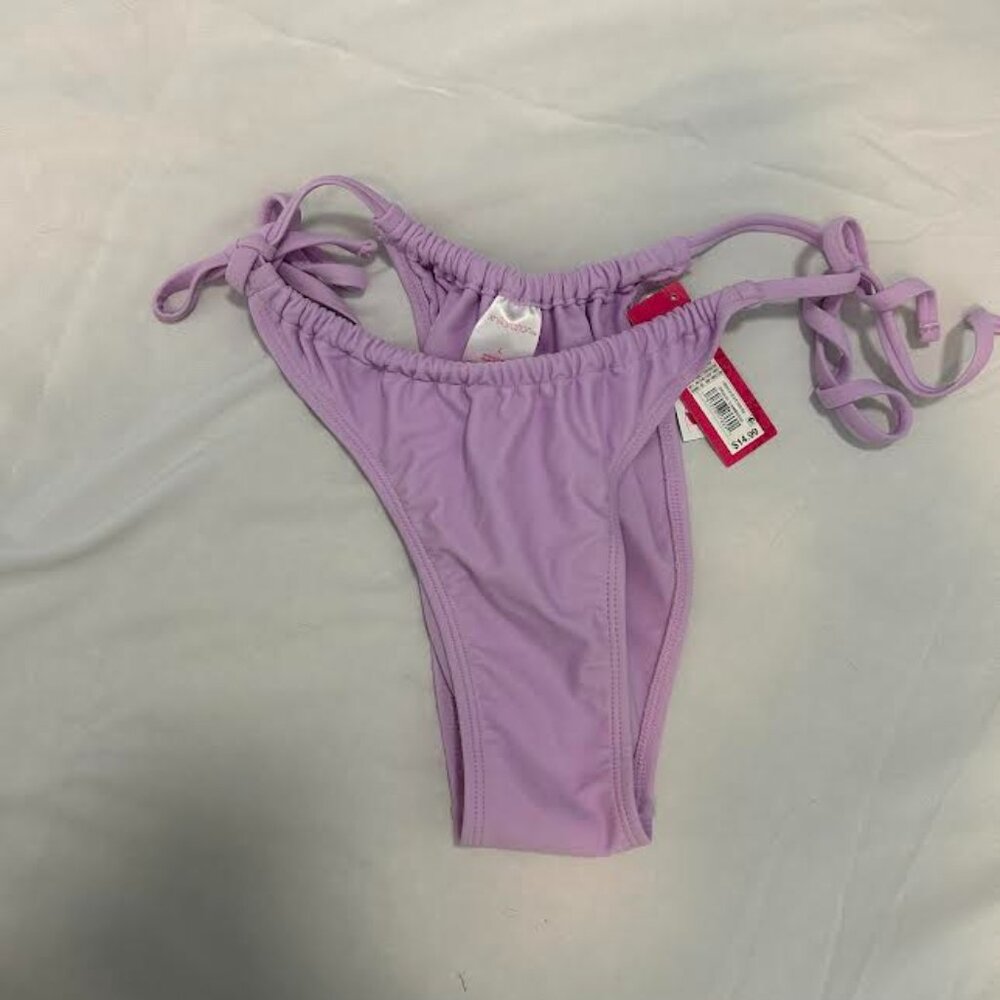 purple tie bikini bottoms